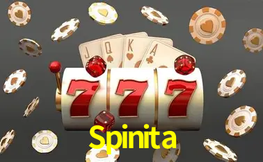 Escena dinámica inspirada en casino con iluminación Spinita, cartas, fichas e íconos de juegos digitales en un espacio moderno de juegos.